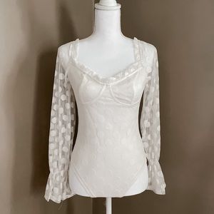 Polka Dot Sheer Bodysuit